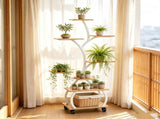 Tree Shaped Stand with Full Spectrum Grow Light, White Metal Frame 15081871