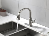 Single Handle High Arc Pull Out Kitchen Faucet,Single Level Stainless Steel Kitchen Sink Faucets 82522326