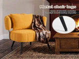 Decorative armchair with a spring seat cushion and slipcover, Chenille living room tub chair, W5188P462022
