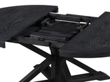 Retro Functional Extendable Dining Table with a 12" Leaf for Dining Room and Living Room 81642106