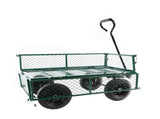(Green solid wheels wagon cart) Solid wheels Tools cart Wagon Cart Garden cart trucks make it easier 83077866