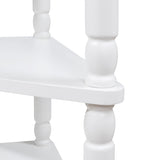 33.8'' Small Triangle Table, Wood Side Table for Small Spaces/ Living Room, 3 Tier End W1202P155410