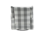 Patli Gray&White Fabric Glider Chair with Swivel B2726P242561
