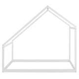 Twin Size Wooden House Bed, WHITE WF199745AAK