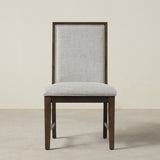 Aberll Solid Wood Upholstered Dining Chairs, Set of 2, Gray T2574P164584