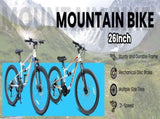 A2670 26 Inch Mountain Bike with 21-Speeds & Full Suspension Steel Frame, Alloy Rims, Disc Brakes W1856P471614