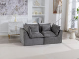 74.8" Width Cloud Couch Oversized Modular Sectional Sofa True Relax Comfy Couches Wide&Deep Seat W2530P458025