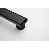24 Inches Linear Shower Drain, Included Hair Strainer and Leveling Feet W2287P148563