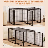 ZNTS Dog Crate 63" Dog Kennel for Small Medium Dogs, Puppy Dog Playpen with Top, Pet Cage, Indoor, W1162P245312