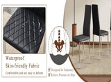 Modern Style Dining Chairs Set of 6 in Black, Essential for Minimalist Homes.Meeting Family Dining W2920P284970