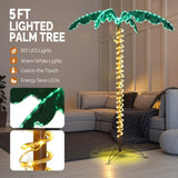 5ft 207 Lights 31V 6W Coconut Tree Lights Garden Tree Lights Decoration 62572914