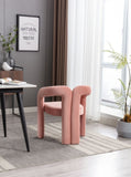 COOLMORE Contemporary Designed Velvet Fabric Upholstered Accent/Dining Chair /Barrel Side Chairs W395103725