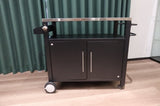 Two Doors Grill Cart with Patio Furniture, Grill Table with Storage,Rolling Bar Cart W3190P271566