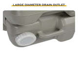 5 Gallon Upgrade Portable RV Toilet with Matching White Lid Ring Waste Holding 83678681