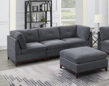 Modular Living Room Furniture Ottoman Ash Chenille Fabric 1pc Cushion Ottoman Couch B011104330