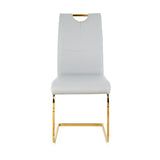 Modern Dining Chairs with Faux Leather Padded Seat Dining Living Room Chairs Upholstered Chair with W210P164980