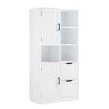 Bathroom Storage Cabinet with Doors and Drawers, Multiple Storage Space, Freestanding Style, Open WF530559AAK
