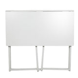 ZNTS Simple Collapsible Computer Desk White 29521212