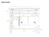 30" Bathroom Vanity with Ceramic Sink, Modern Storage Cabinet with Soft-Close Doors, Deep Drawer & N729P427118B