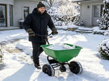 Green Heavy-Duty Walk-Behind Broadcast Lawn Spreader, 66 Lbs Capacity Adjustable Flow Control, 97247340
