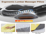 2 In 1 Massager Pillow This ergonomic lumbar support pillow integrates vibration massage and heat 49140638