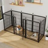 ZNTS Dog Playpen 8 Panels 40" Height Heavy Duty Dog Fence Puppy Pen for Large Medium Small Dogs Indoor W368P233995