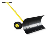 74*47cm Iron Yellow T-Handle Black Blade Adjustable Human-Powered Snow Plow 49055054