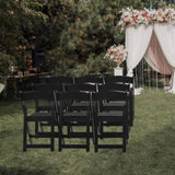 4 Pack Folding Chairs, Resin Chairs with Padded Seat, Comfortable Event Chairs Indoor Outdoor for 76751811