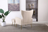 Modern Accent Chair with Ottoman, Comfy Armchair for Living Room, Bedroom, Apartment, Office W136192197