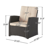 ST MARTA SINGLE SOFA 57723.00DBRN