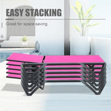 Outdoor Lounge Chair, Aluminum Plastic Patio Chaise Lounge with Side Table & 5 Position Adjustable W1859P149687
