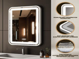 Bathroom Vanity Mirror with Light for Wall Smart LED 3224 Frame Makeup Mirror for Over Sink 84595841
