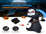 6Ft Halloween Inflatable Ghost Decor - Built-In Blower for Easy Installation, Shinning Module Lights 81686860