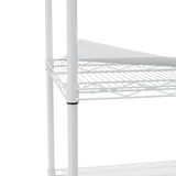 ZNTS 5-tier heavy-duty adjustable shelving and racking, 300 lbs. per wire shelf, with wheels and shelf W1668P162578