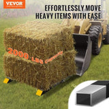 VEVOR Pallet Forks, 2000 lbs Clamp on Pallet Forks, 43" Total Length Tractor Bucket Forks with T3342P311749