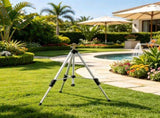 Brass Head Impact Sprinkler on Tripod Base, Heavy Duty 360 Degree Large Area Coverage, Adjustable 11160254