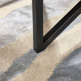 Modern simple coffee table, tempered coffee table solid wood base round transparent W1781127576
