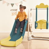 ZNTS Kids Swing-N-Slide with Bus Play Structure, Freestanding Bus Toy with&Swing for Toddlers, Bus PP299290AAL