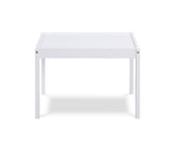 Della 3-Piece Solid Wood Kids Table & Two Chair Set, White B022P174731