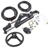 Hydraulic Steering System w/2 x 14ft Hoses & Hydraulic Cylinder HO5114 Replacement for Boats 56488201