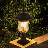 Vintage Outdoor Lamp Post Light, Waterproof Garden Patio Lantern with Clear Glass Shade, Classic W1340P209949