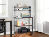5-Tier Bakers Rack with 10 S-Shaped Hooks, Industrial Microwave Oven Stand, Free Standing 55910941