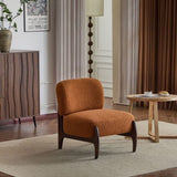 25.5" Modern Boucle Lounge Chair with Solid Wood Frame, Soft and Durable Boucle Upholstery, Perfect N767P256376D