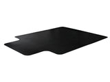 Black Vinyl Lipped Chair Mat for Carpets - 36" x 48" 56480398