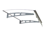 DA4734W Series Door Window Awning Made of 0.137 Inch Thick Crystal Solid Polycarbonate Sheet and W2205P179738