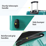 Hardshell Luggage Sets 3 Piece Gradient Color Expandable Suitcase with Spinner Wheels and TSA Lock N732P184448R