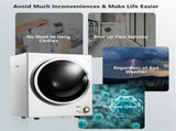 850W Compact Portable Clothes Dryer - 10 lbs Wet Capacity, 5.5 lbs Dry Load, Quiet Design 42213223
