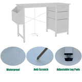 47.3"office desk with power outlet,3 drawers,Side Pocket, Study Desk Easy to Assemble,Frame W2887P239381