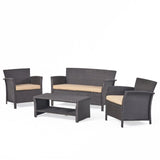 ST LUCIA 4PC SOFA SET 54675.00BRN