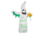 12ft Inflatable Halloween Decor with Flashing Bats & Ghosts, 4 LED Lights 82 String Lights, 46857457